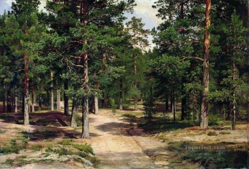 el sestroretsk bor 1896 paisaje clásico Ivan Ivanovich árboles Pinturas al óleo